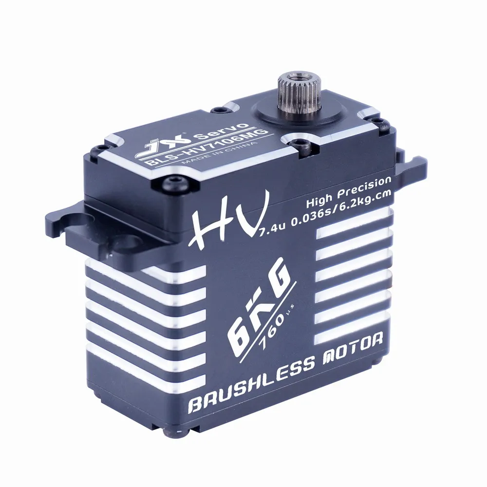 

JX Servo/BLS - HV7106MG / 6 kg/full metal teeth brushless high-pressure narrowband lock tail digital Servo