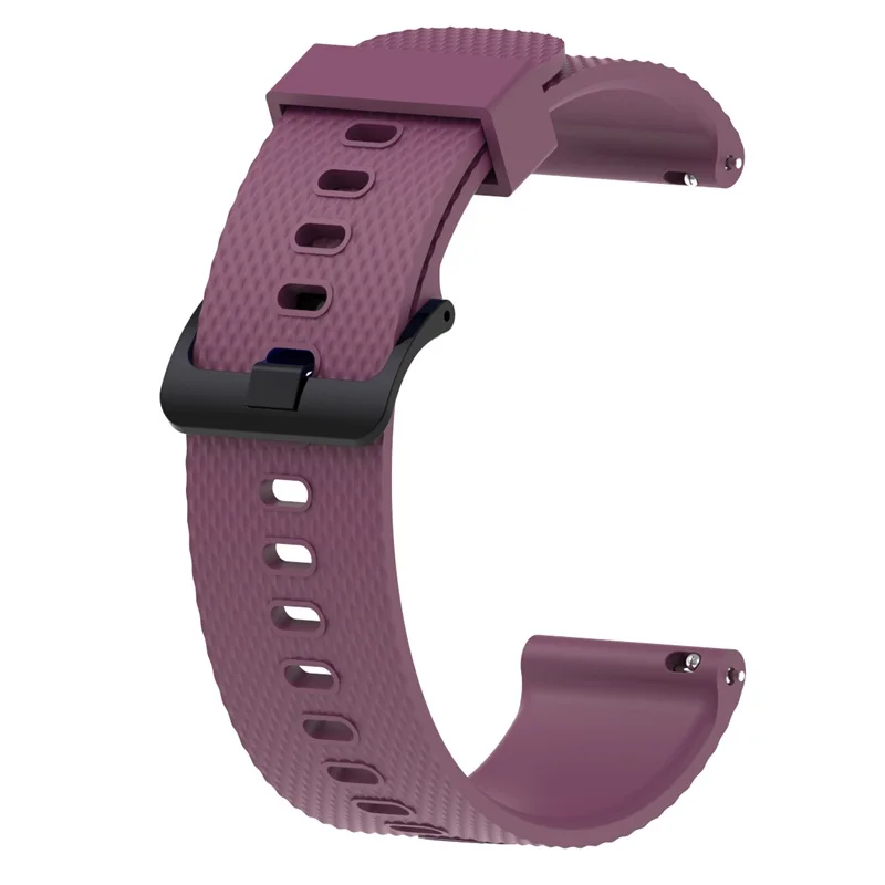 FIFATA 20 мм Цветной силиконовый ремешок для Garmin Vivoactive 3 сменные Аксессуары спортивный ремешок для часов Vivomove HR - Цвет: Фиолетовый