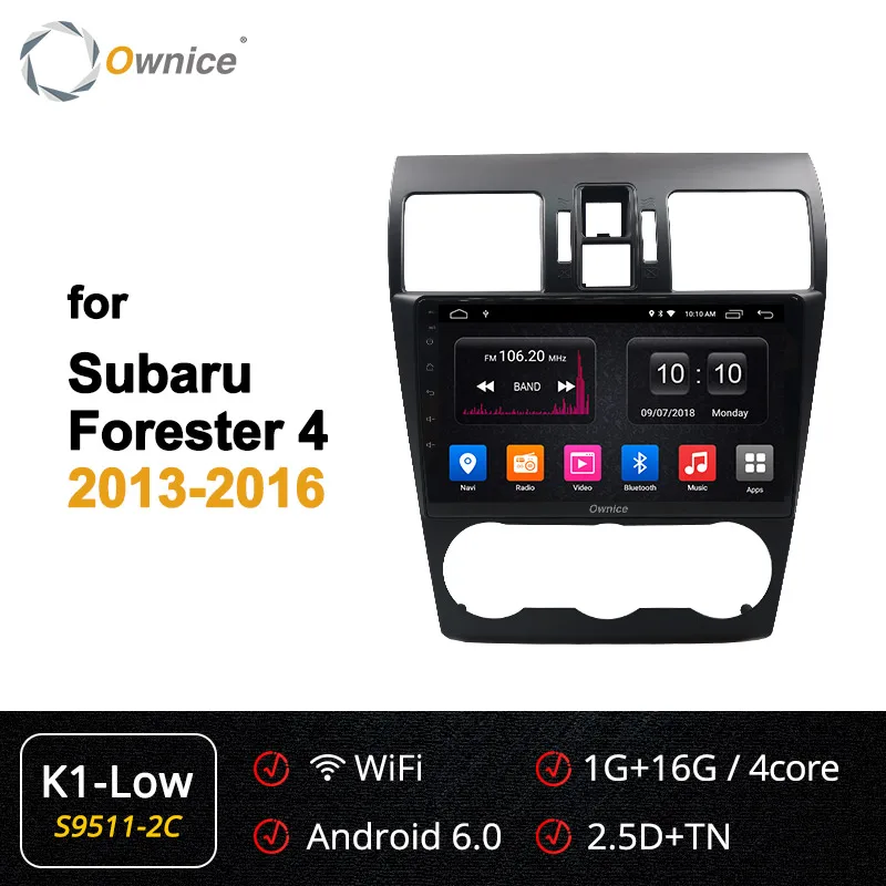 Ownice 360 Panorama 4G Android 9,0 k3 k5 k6 автомобильный dvd-плеер для Subaru WRX Forester 2013 gps Navi DSP оптический - Цвет: S9511-2  K1-Low
