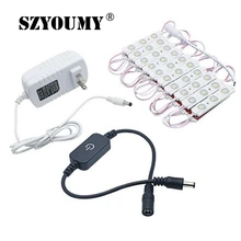 SZYOUMY 20 шт Голливуд DIY тщеславие светодиодный модуль с адаптером использовать для макияжа туалетный столик с зеркалом освещение подсветка