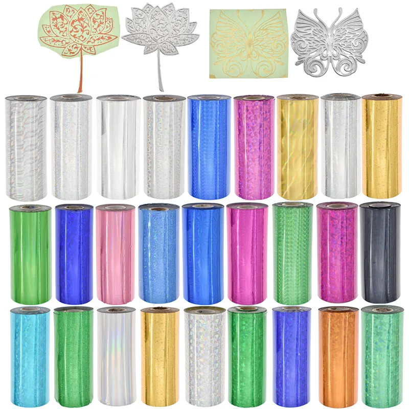 

16cm Hot Stamping Foil Multicolor Foil Paper Colorful Material For Leather Garment Bag Box Card DIY Handmade Craft Supplies