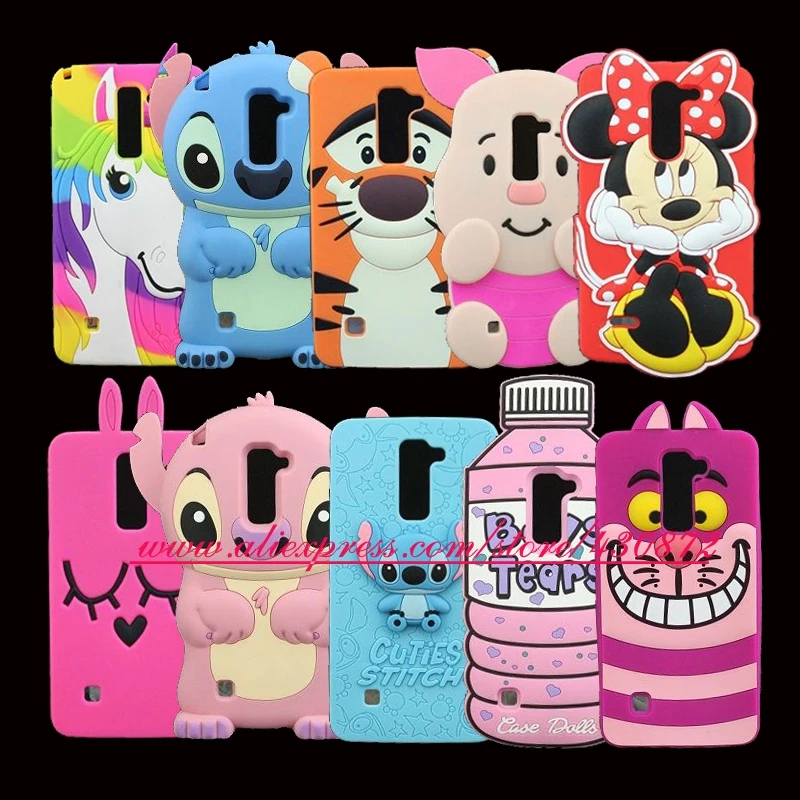 

For LG Stylus 2 Case F720 LS775 3D Silicon Stitch Pig Unicorn Minnie Cat Cartoon Soft Phone Back Case Cover for LG Stylo 2 K520
