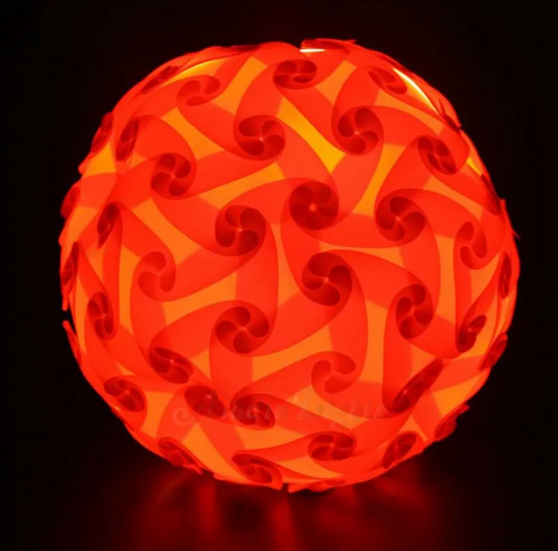 30 см красочные 30 шт. элементы современный дизайн DIY IQ головоломка бар декор головоломки Shade erlight лампа абажур потолочный абажур Luminaria