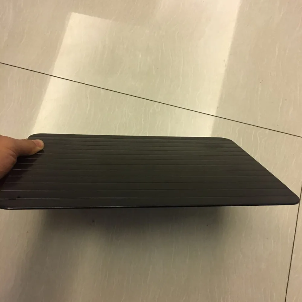 Promotion price Fast Defrosting Tray Plate Frozen Safe Aluminum Defrost Meat Defrost Tray Thaw 23*16.5cm Dropshipping