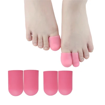 

4pcs Pink Gel Toe Foot Remover Blisters Bunion Little Toe Finger Protector Foot Massager Insoles Feet Care Hallux Valgus D0570