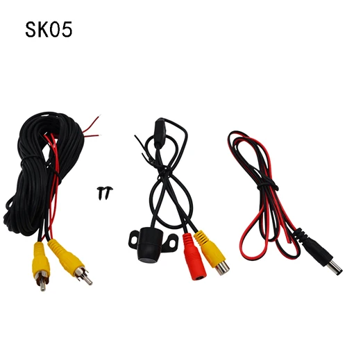 SKYJOYCE Rear View Car Camera Monitor 4.3 HD CCD Reverse Backup Camera 24V 12V Black Silver Auto Rear parking guide Camera LED  (1)