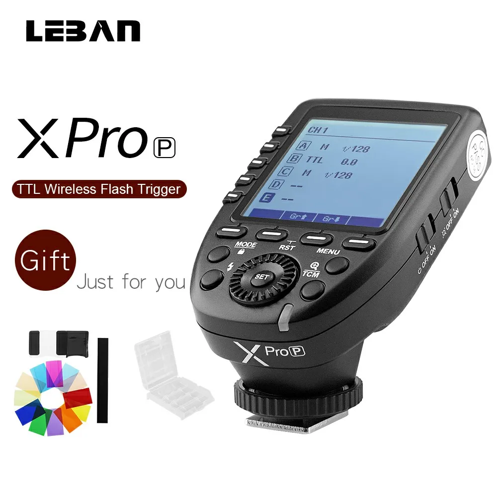 В наличии Godox Xpro P триггерный передатчик TTL II 2 4G Wireless X System HSS 1/8000s с большим ЖК