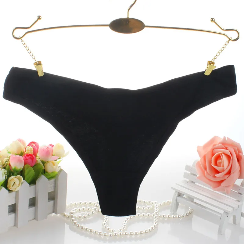 

XL XXL XXXL Promotion Cotton Seamless Thong Underwear Women G-String Sexy Panties Lingerie Intimate Tanga Calcinha