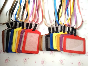

PU multi-color optional employee entrance guard certificates hang rope card sets