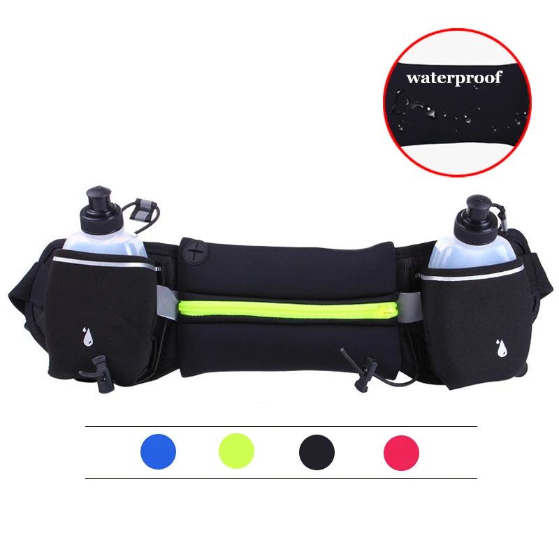 

Ultralight Running Waist Bag Outdoor Sports Jogging Hiking Racing Gym Fitness Lightweight Hydration Belt Bag With 2 Bottles