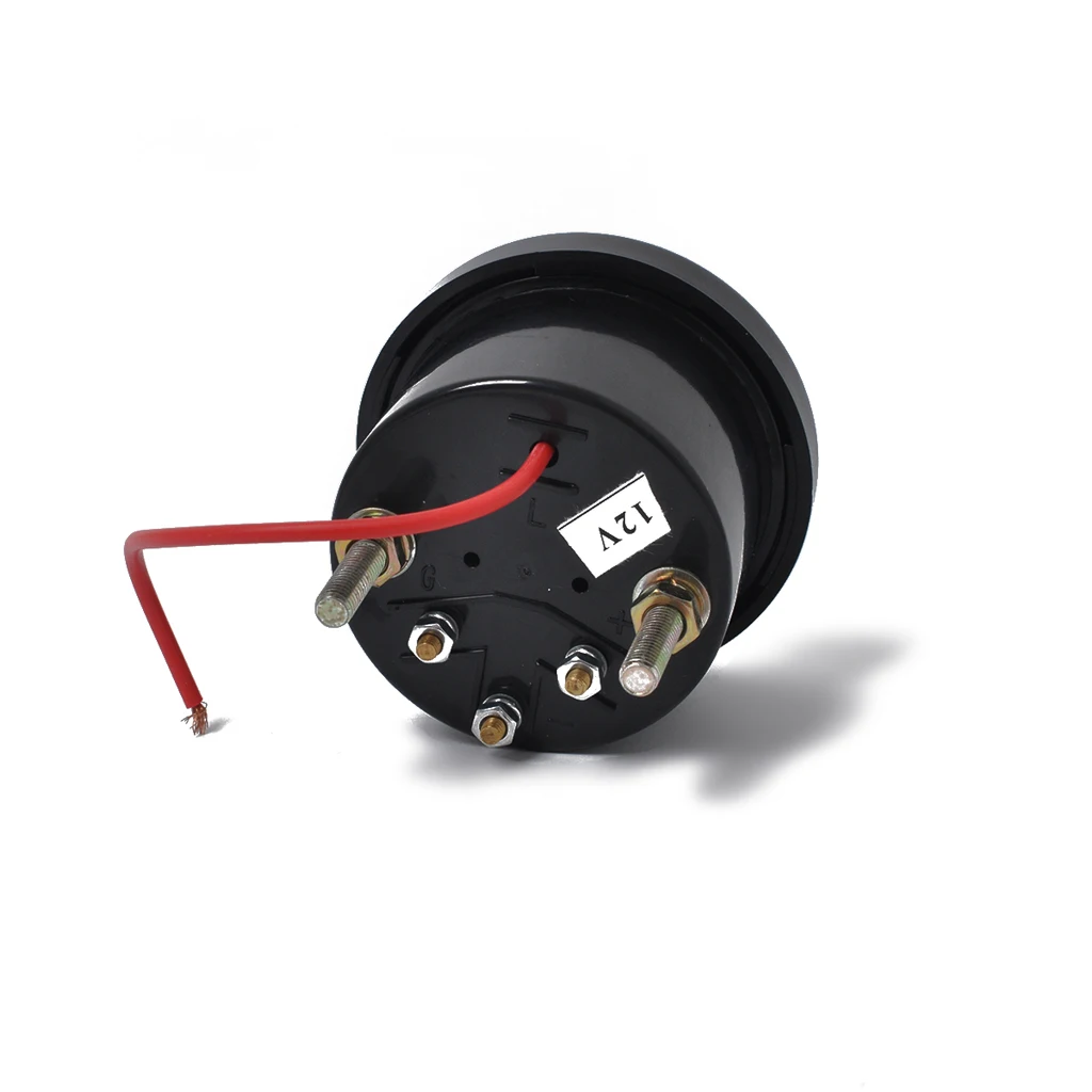 52mm 2'' Fuel Level Gauge Meter E-1/2-F & 350mm Sensor for Boat Marine Car Accessories