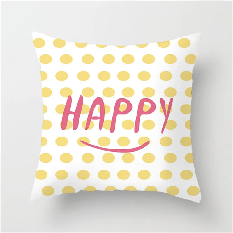 

Fuwatacchi Nordic Style Cushion Cover Pink Patchwork Geometric Pillow Cover Home Decorative Pillows Cases Soft Housse De Coussin