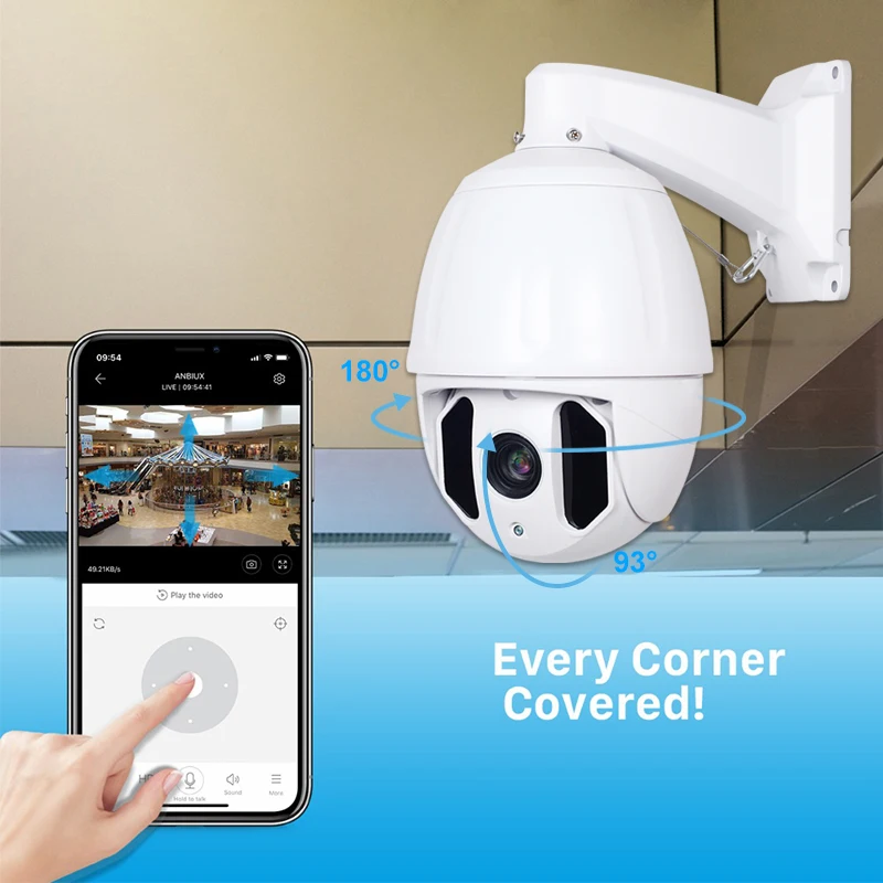 

Full HD 1080P 5MP PTZ Indoor Surveillance Outdoor Waterproof IP66 Security IP Camera P2P 30X Optical Zoom Onvif IP Camera 5MP