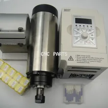 Фрезерный станок с ЧПУ шпиндель ER16 1.5KW воздушное охлаждение шпинделя+ 10 шт. ER16 цанги+ 1.5KW частотно-регулируемым приводом Инвертор+ Опора шпинделя+ ЧПУ engravin Биты