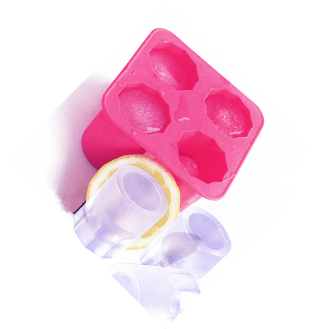 Ice Shots Glasses Mold Food Grade Silicone creative ice cup cube molds DIY Craft Clay Flower Pot Silicone Mold