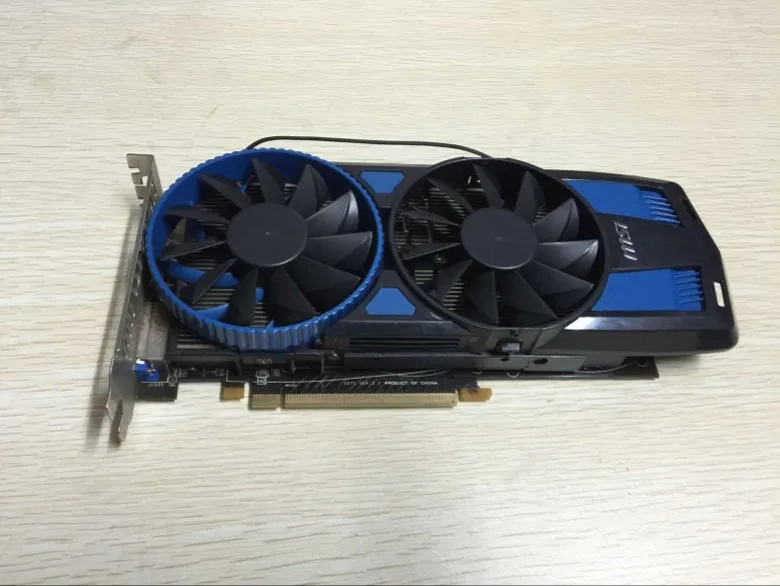 Desktop graphics for MSI HD7750 Power Edition 1G DDR5 PCIE 128bit game graphics used gtx740 energy efficient desktop game disassemble graphics 1gd5