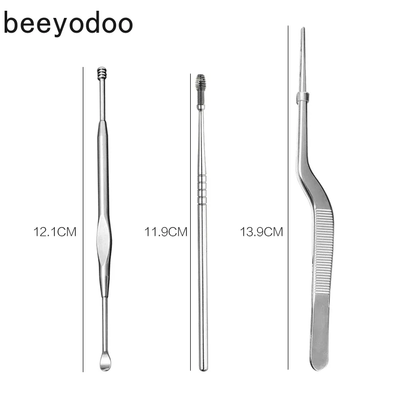 Cortadores de Unha de Aço Cortador de Unhas do Dedo do pé Aparador de Pêlos 3 em 1 Inoxidável Manicure Grupo Ferramentas Pedicure Kit Dedo Cortador Encravados 5 Cortadores e aparadores