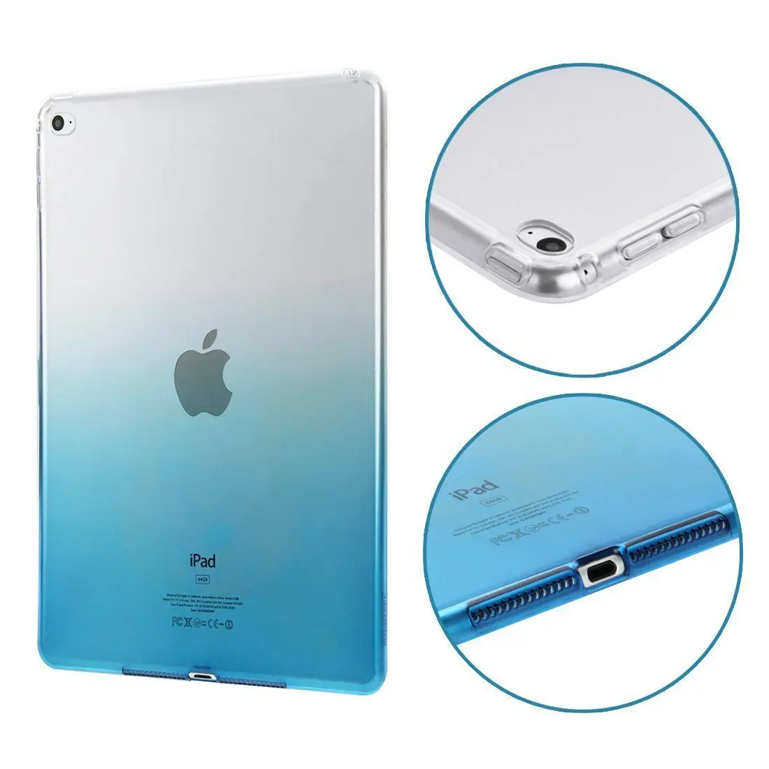 Для iPad Pro 11 2018 10 5 чехол ультра тонкий прозрачный мягкий бесцветный из силикона и