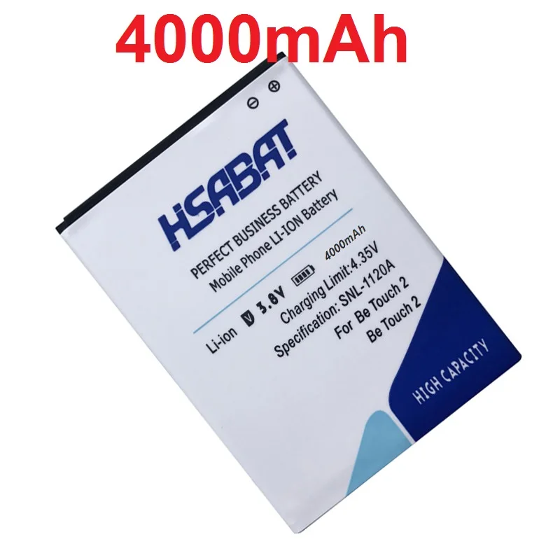 

HSABAT 100% New 4000mAh Mobile Phone Battery for Ulefone Be Touch 2 / Be Touch 3