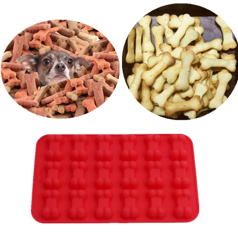 

3D Dog Bone Form Cutter Cookie Chocolate Silicone Molds Sugar Fondant Cake Decorating Tools Kitchen Pastry Baking Molds