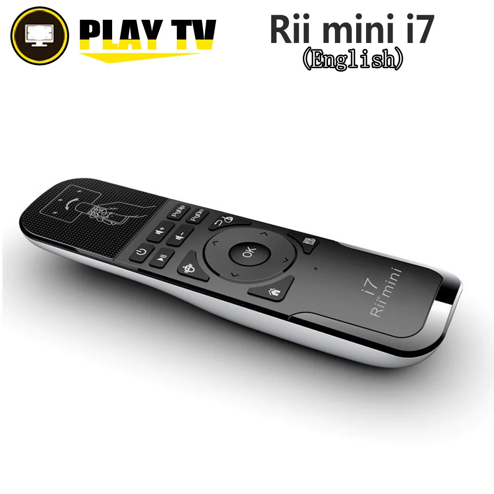 Mini Fly Air Mouse sem Fio Controle Remoto Detecção de Movimento Built-in 6-axis Apto para Android Caixa de tv pc Inteligente Rii i7 2.4g Original