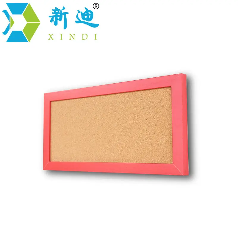XINDI New 15*30cm MDF Frame Small Notice Bulletin Cork Board Home Decorative Memo Message Pin Board Cork