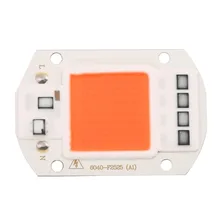 50 Вт Светодиодный светильник для выращивания растений полный спектр светодиодный COB для выращивания домашних растений свет для сада теплицы гидропонный 380NM-840NM 50000 H