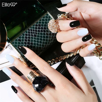 

Elite99 Black White 10ML UV Gel Nail Polish LED UV Lamp Gel Lacquer Gel Polish Semi Permanent Gel Varnish Nail Primer Base Top