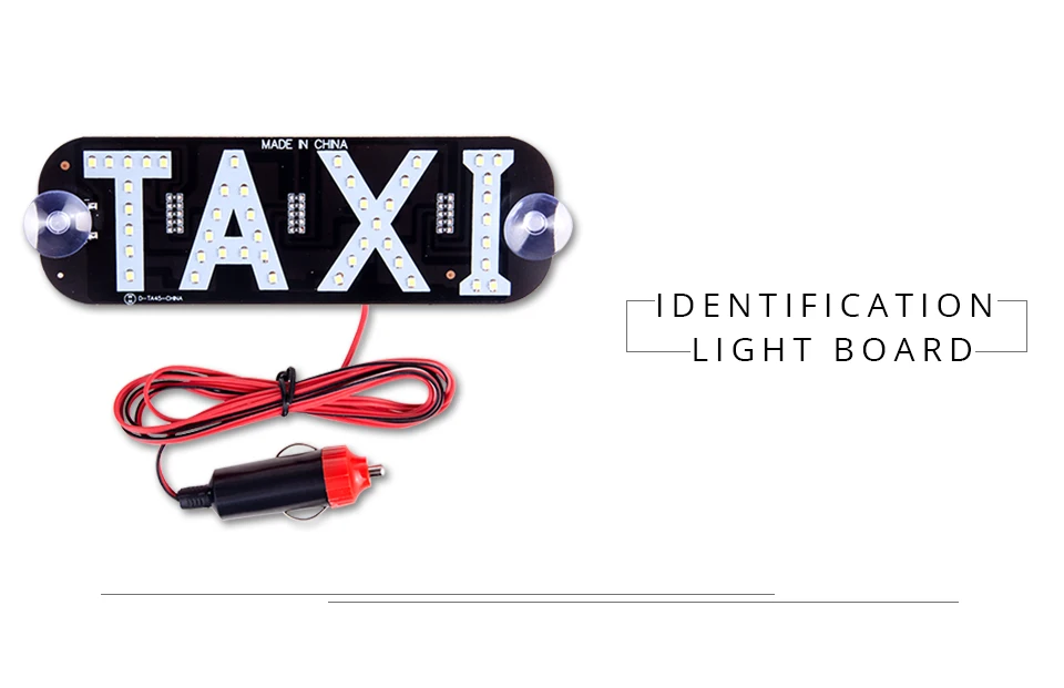 Taxi Led Car Windscreen Cab indicator Lamp Sign Blue LED Windshield Taxi Light Lamp  (2)