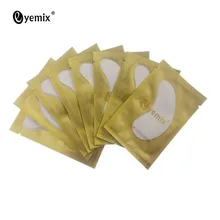 50 пар/лот тип лучшее качество волокно для наращивание ресниц Бесплатные накладки для глаз