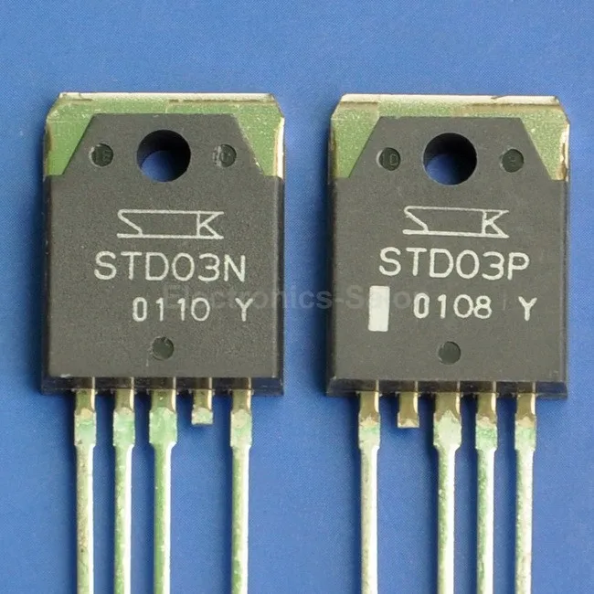 ( 2 pcs/lote ) STD03P et STD03N SANKEN Darlington transistor, Std03