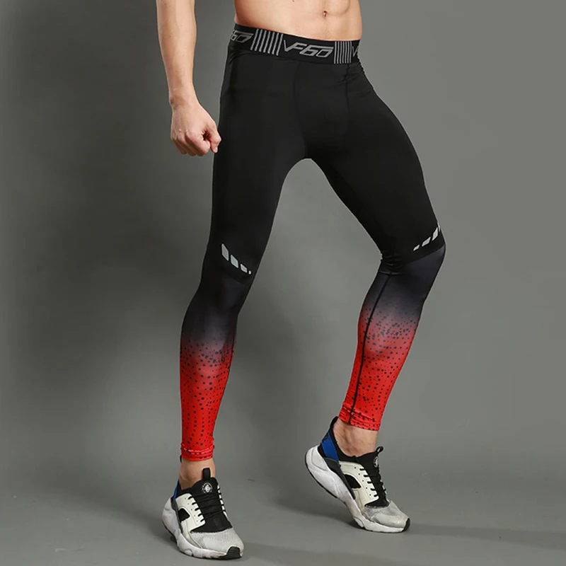Компрессионные штаны для бега, мужские спортивные Леггинсы, спортивная одежда для фитнеса, длинные штаны для тренировок, обтягивающие леггинсы