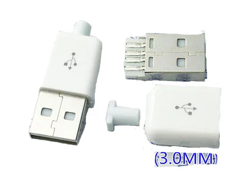 10 шт. MICRO USB Мужской 5P Тип сварки разъем адаптер DIY Kit Черный Белый USB штекер 5PIN 5-контактный USB зарядное устройство разъем для зарядки - Цвет: 10pcs Arc white