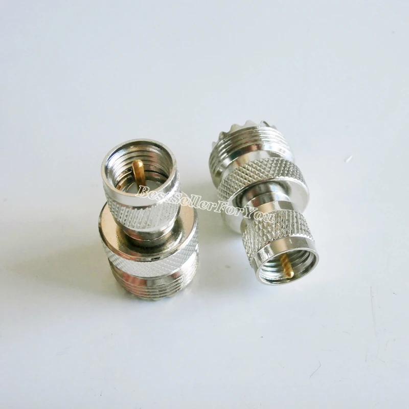 10 шт. адаптер SO239 UHF гнездо so 239 для Mini штекер MINIUHF разъем прямой F/M.|Соединители| |