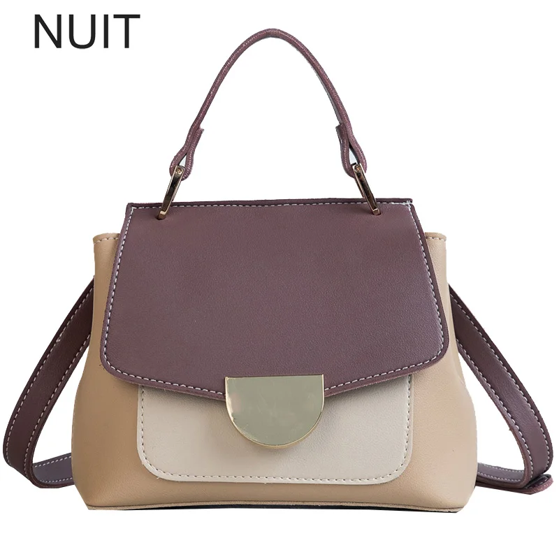 

Women Handbag Pu Leather Shell Messenger Bag Female Patchwork Shoulder Bag Satchel Lock Small Brand Tote Bag Bolsa Feminina