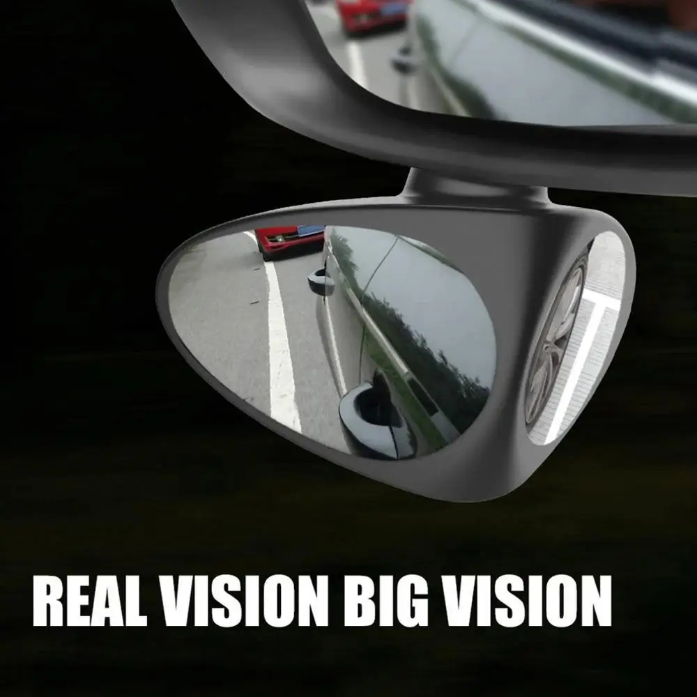 

Black/White 360 Degree Rotatable Car Blind Spot Convex Mirror Automibile Exterior Rear View Parking Mirror Safety Accessories