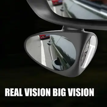 

Black/White 360 Degree Rotatable Car Blind Spot Convex Mirror Automibile Exterior Rear View Parking Mirror Safety Accessories