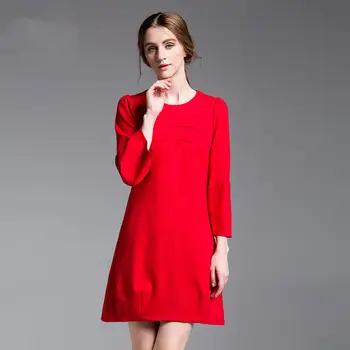 

High Quality 2019 Mini Dress Sexy Full Large size Fashion Women Red O Neck Elegant Night Club Body con Party Dresses Wholesale