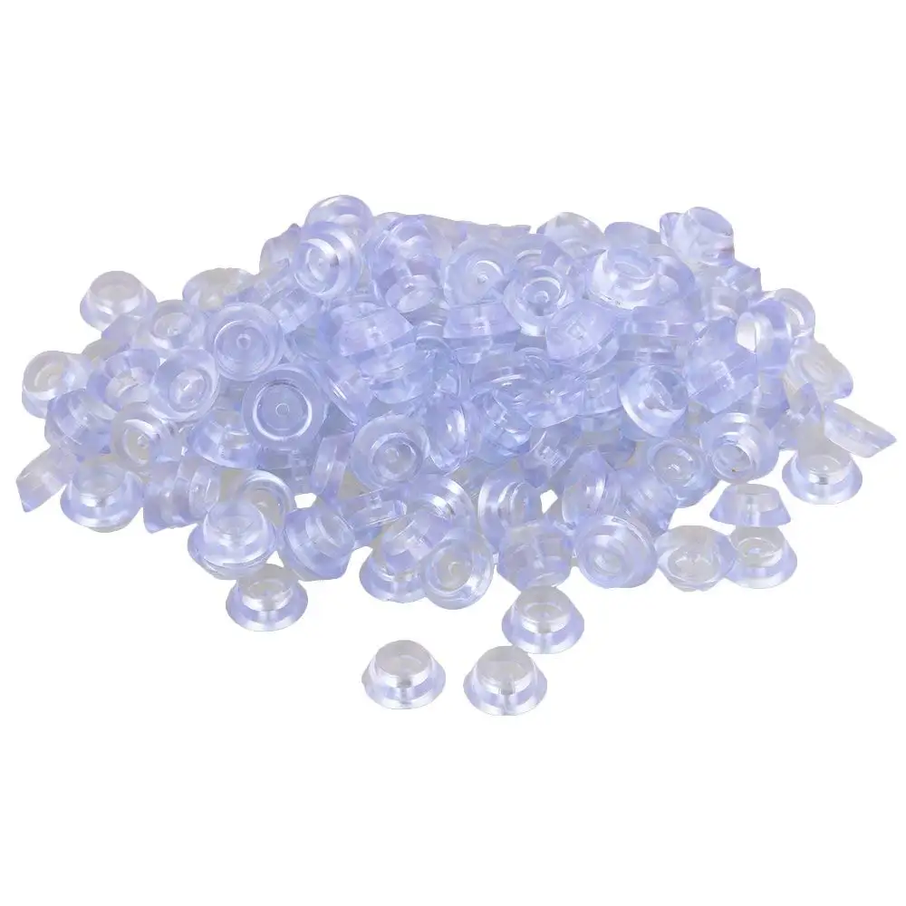 

200PCS 20x8x12mm Silicone Round Soft Transparent Anti-slip Legs Feet Pad Furniture Feet Chair Cup Table Cabinet Legs