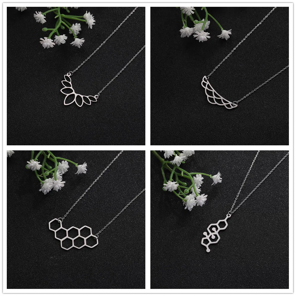 

Skyrim Women Simple Geometric Pendant Necklace Custom Elegant Stainless Steel Jewelry Gift Statement Chain Necklaces
