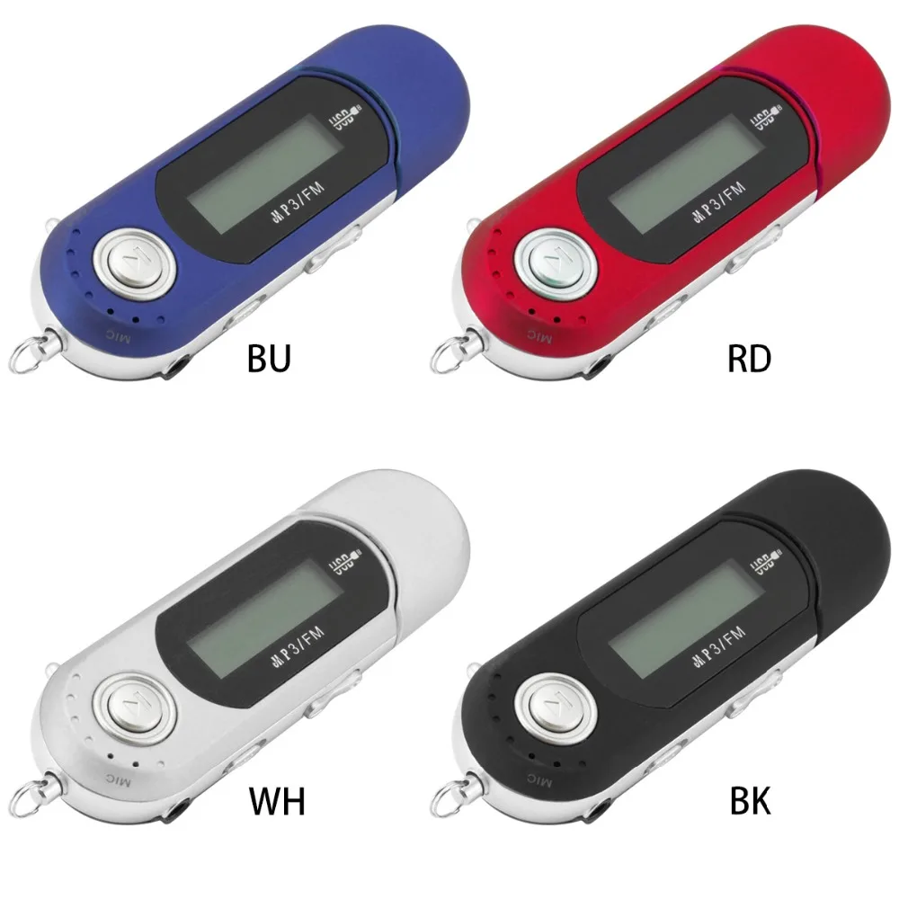 Мини USB MP3 музыкальный плеер пластиковый цифровой ЖК-экран Поддержка 32 Гб TF карта fm-радио Красный Черный Цвет MP3-плеер Музыкальный динамик