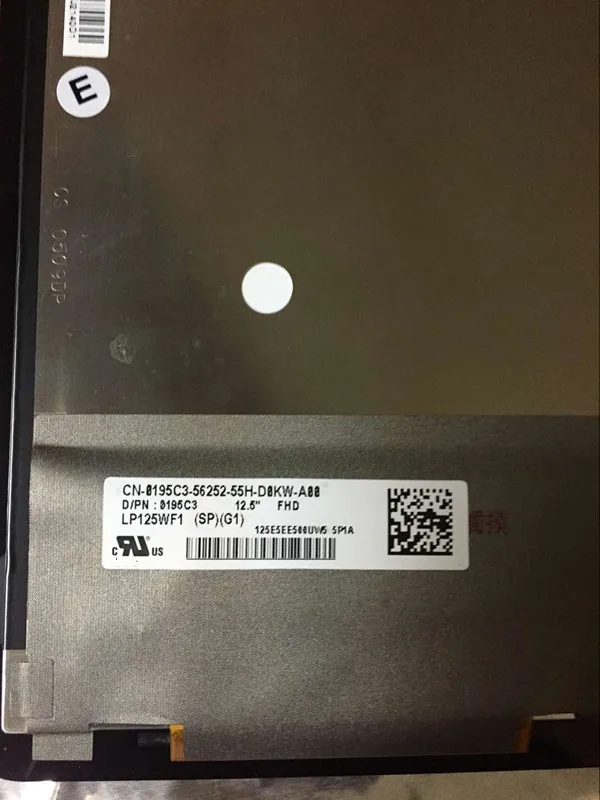 

Free shipping new original 12.5"LCD+Touch digitizer Screen Assembly LP125WF1-SPG1 For Latitude E7250 FHD