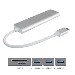Каблекс CY Thunderbolt3 несколько тип-c USB-C до 3 портов концентратор с SD TF кард-ридер для ноутбука и телефона