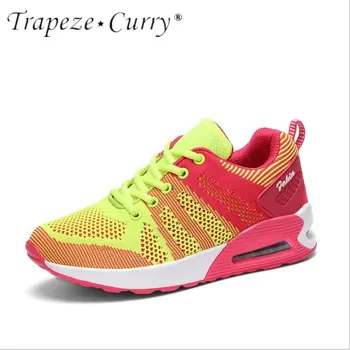 

New listing hot sale Spring and summer women Flying line Breathable running shoes sneaker TS8611