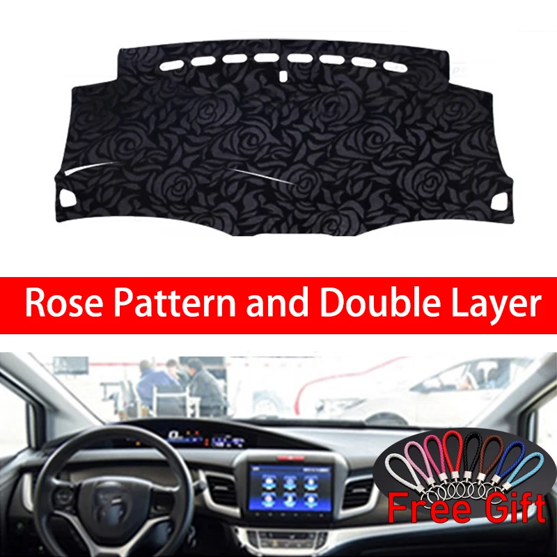 

Rose Pattern For Honda jade 2013 2014 2015-2020 Dashboard Cover Car Stickers Car Decoration Car Accessories Interior Car Decals