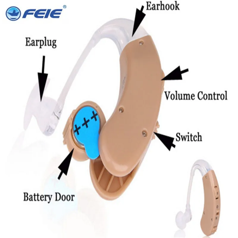Аналоговые BTE слуховые аппараты, Регулируемый тон, слуховой аппарат, усилитель звука, слуховые аппараты, инструменты для ухода за ушами, S-998