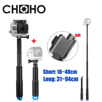 셀카 스틱 핸드헬드 방수 모노포드 및 원격 케이스, Go pro HERO 11 8 9 10 샤오미 yi 4K SJCAM SJ4000 액세서리