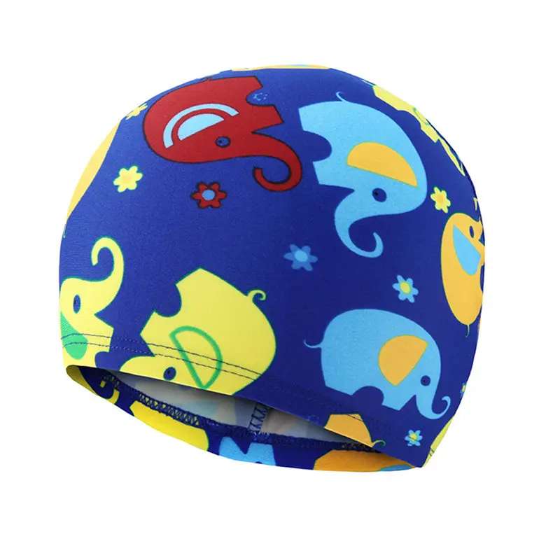 

Waterproof Hot Children Elastic Cartoon Printed Swimming Caps Sports Pool Cute Swim Hat for 3-9 years old Kids/Boys/Babys