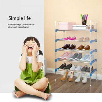 

shoe rack organizer 5 Layers Stand Rack Solid Shelves room Modern 3 Multi-layers Shoe Living Multi-functional Bedroom Storage