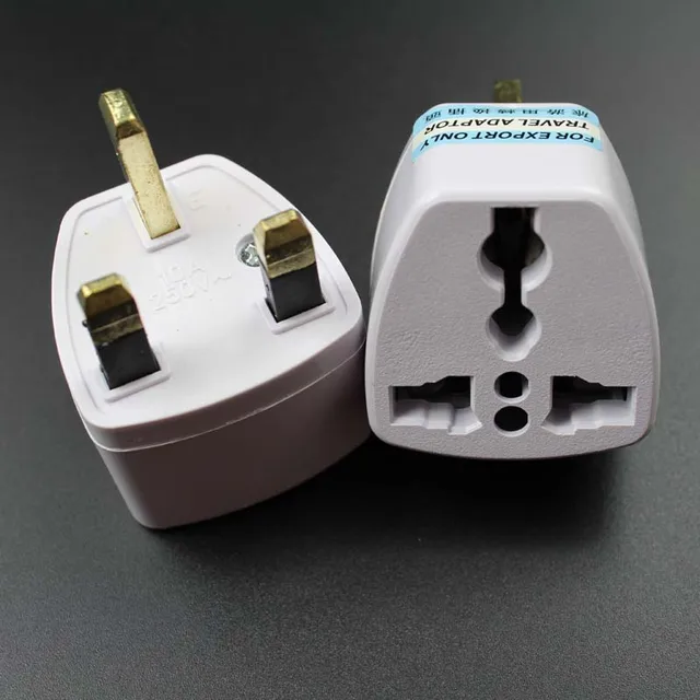 20pcs/lot British Singapore Malaysia Universal Travel AC Power Adapter